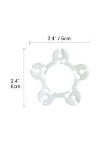 20入組塑料氣球領帶夾派對用極簡主義透明氣球密封夾