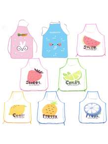 1入組草莓圖案現代滌綸防油家用的適用於廚房