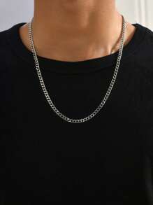 Bông tai vòng tối giản bằng thép không gỉ thời trang và phổ biến dành cho nam giới để làm quà tặng trang sức và cho vẻ ngoài sành điệu - Bạc - Xem 1