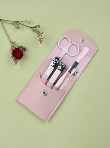 7pcs Portable Nail Clipper Set,Premium Stainless Steel Ultra Sharp Sturdy Curved Edge Cutter Trimmer Fingernail And Toenail Clipper Cutters, Fingernail Clipper Cutters Sets With Nail File Sharp - Pink - View 3