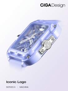 CIGADesign Reloj mecánico impermeable esqueleto - Morado - Ver 7