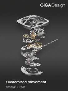 CIGADesign Z Series Barrel Shaped Hollow Out Mechanical Automatic Watch One Piece With A Watch Band As A Gift - Red - View 6