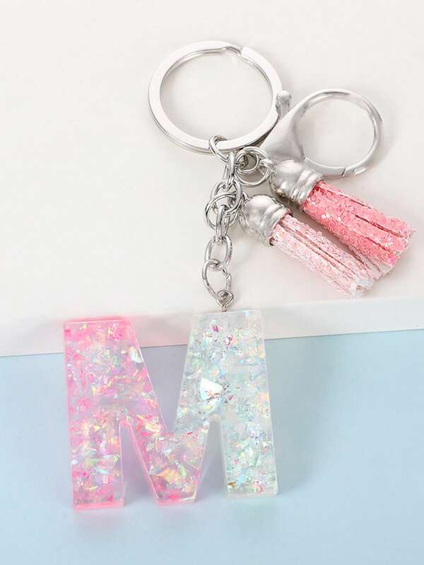 Letter Charm Keychain SHEIN USA