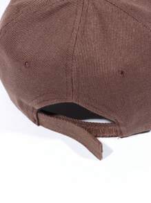 字母刺繡棒球帽 - 咖啡棕 - 查看 5