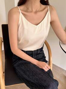 DAZY Solid Cami Top - White - View 7