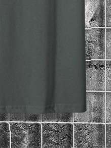 Manfinity Homme 男士字母圖案T恤 - 深灰色 - 查看 4