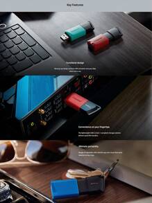 金士頓 DTXM 32GB/64GB/128GB/256GB USB 隨身碟高速車用電腦移動 - 彩色 - 查看 6