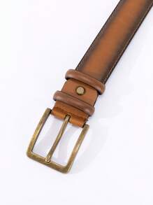 Thắt lưng nam khóa vuông - màu nâu - Xem 4