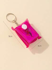 Playing Cards Charm Keychain - Red - View 3