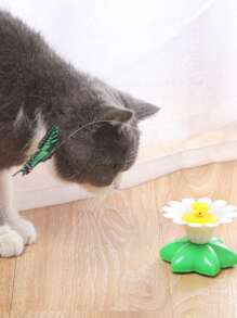 1 pieza Palo para gato con diseño de flor con diseño de mariposa al azar para gato para jugar - Multicolor - Ver 3