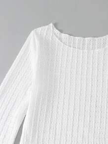 Solid Drawstring Side Cover Up - White - View 3
