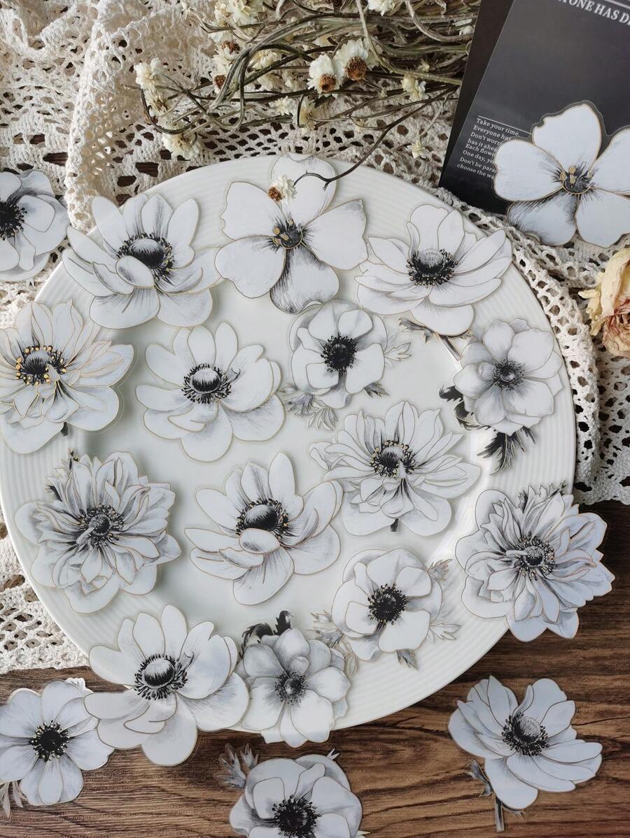 20pcs Flower Pattern Sticker - Multicolor - View 1