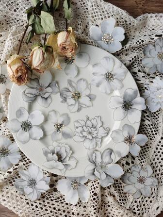 20pcs Flower Design Sticker Back To School