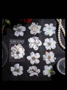 20 piezas Pegatina con diseño de flor