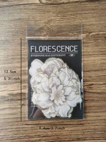 20 piezas Pegatina con diseño de flor