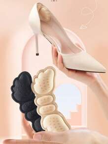 3 Pairs Thick Heel Liner Cushions, Prevent Slipping & Friction For High Heels, Adjustable For Loose Shoes - Multicolor - View 3