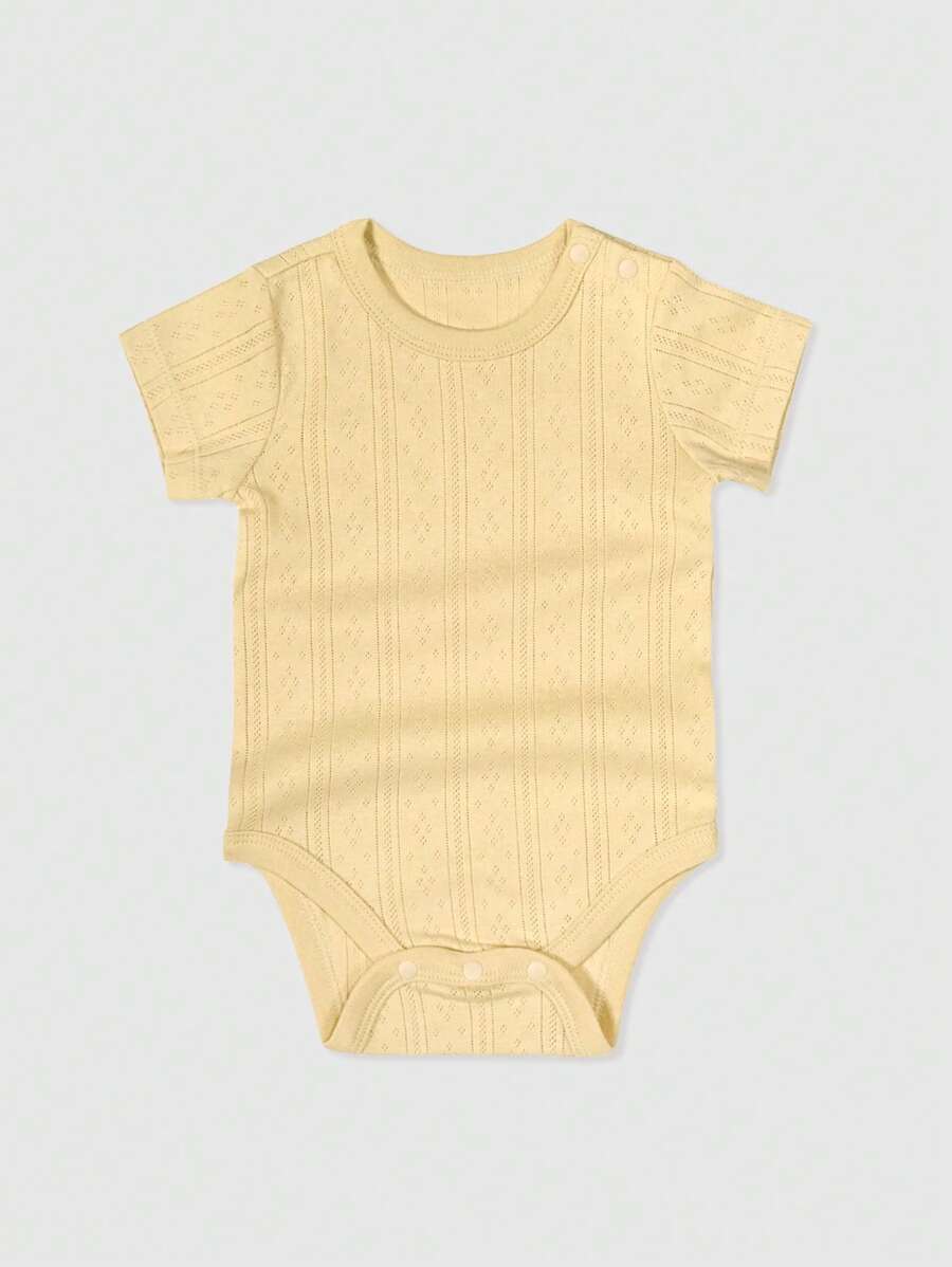 Baby Solid Tee Bodysuit - Yellow - View 1