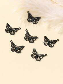 50 peças/conjunto Pingente faça você mesmo borboleta