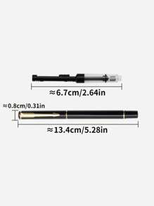 1支鐵合金鋼筆學生用經典便攜式墨水筆禮物 - 淺粉色 - 查看 8