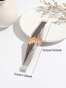 1入組時尚撞色亮片細節磁性設計分層手鏈適合女士適用於日常戶外遊玩 - 彩色 - 查看 3