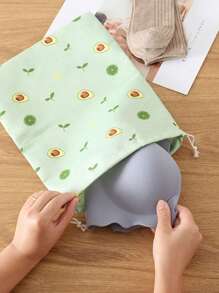 1 túi đựng quần áo bằng polyester, túi rút họa tiết quả bơ hoạt hình dùng để đựng đồ trang trí gia đình và du lịch, trang trí lễ hội, trang trí phòng, trang trí nhà cửa, trang trí phòng ngủ, phòng ngủ, đồ tổ chức, đồ lưu trữ tại nhà, cho áo phông trắng nữ, quần đen nữ, quần áo mùa đông cho nữ, váy, quần áo mùa đông cho nữ, váy phụ nữ thanh lịch, áo sơ mi trắng cho nữ, tay dài, bộ đồ liền thân màu trắng cho nữ, váy mùa xuân cho nữ, trang phục mùa xuân cho nữ, mùa xuân, quần áo mùa xuân, tối giản, đồ lưu trữ áo mùa hè - Nhiều màu - Xem 2