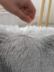 1 pieza Luz de tie dye de peluche de baño felpa cerca de las heces para cuarto de baño - Gris Claro - Ver 6