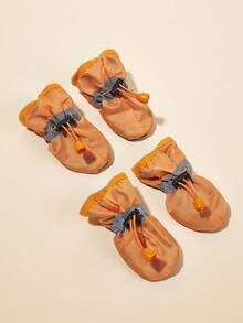 4入組透氣寵物鞋子適用於狗狗和貓適用於戶外