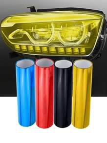 汽車大燈貼膜 剎車燈貼紙 尾燈貼膜 - 黃色 - 查看 1