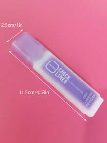 1 PC Bút dạ quang bằng nhựa - Màu tím - Xem 3