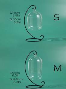1個創意掛玻璃花瓶魚缸，多功能盆栽植物和景觀用途的水族箱 (多種尺寸可選)