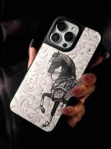 Horse Pattern Phone Case - Multicolor - View 2