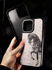 Horse Pattern Phone Case - Multicolor - View 5