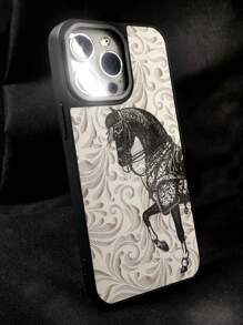 Horse Pattern Phone Case - Multicolor - View 6