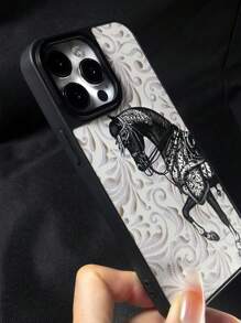 Horse Pattern Phone Case - Multicolor - View 9