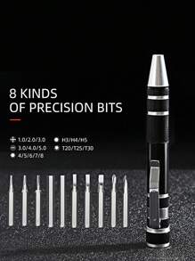 10pcs/set Aluminum Alloy Screwdriver Set, Simple Maintenance Tool Set For Home - Multicolor - View 1