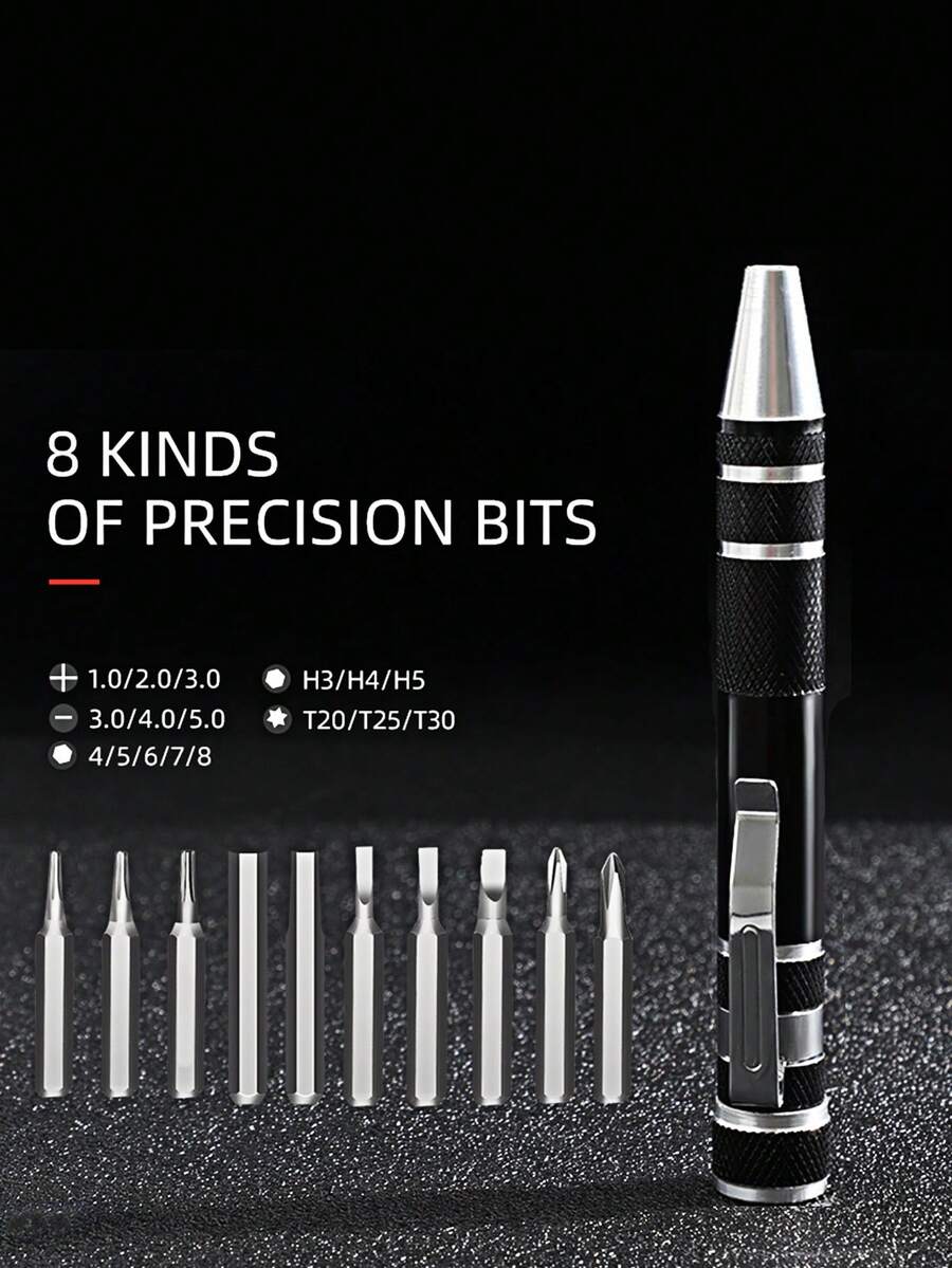 10pcs/set Aluminum Alloy Screwdriver Set, Simple Maintenance Tool Set For Home - Multicolor - View 1