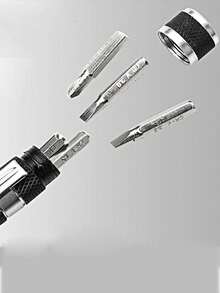 10pcs/set Aluminum Alloy Screwdriver Set, Simple Maintenance Tool Set For Home - Multicolor - View 4