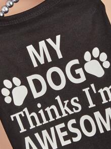 1件宠物背心，轻便犬猫服装，春夏新款 - 黑色 - 查看 5