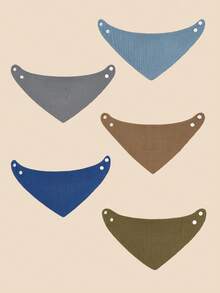 Bebé 5 piezas Babero unicolor - Multicolor - Ver 2