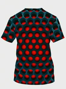 Manfinity RSRT Men 3D Polka Dot Print Tee - Multicolor - View 2