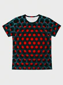 Manfinity RSRT Men 3D Polka Dot Print Tee - Multicolor - View 4