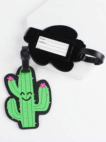 2 Thẻ Hành Lý Thiết Kế Xương Rồng Silicone Cho Phụ Kiện Du Lịch Tuần Trăng Mật - Nhiều màu - Xem 5