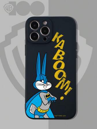 WB 100th | ROMWE Cartoon Rabbit & Letter Graphic Phone Case