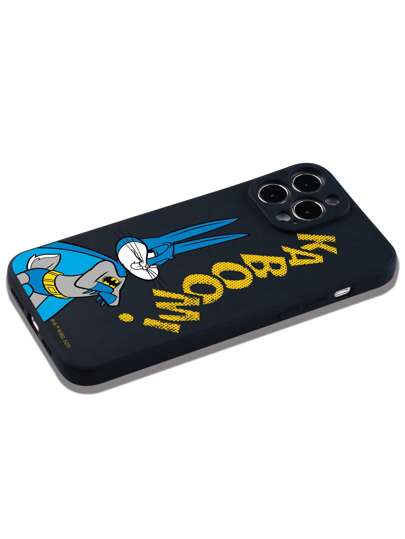 WB 100th | ROMWE Cartoon Rabbit & Letter Graphic Phone Case