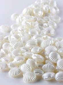 20入組白色貝殼珠子，適用於製作珠寶首飾或度假手作 - 白色 - 查看 4
