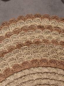 4入组/套紙桌子極簡雙色編織餐墊