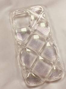 Iphone 16 Diamond Grid Sparkle Case Compatible With Apple Iphone 13 Pro Max, 13 Pro, 13, 12 Pro Max, 12 Pro, 12, 11 Pro, Xs, X, Ins Style, Anti-Dropping, 3d Design