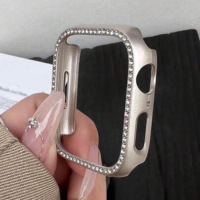 兼容Apple Watch水鑽裝飾錶殼隨機帶或不帶按鈕