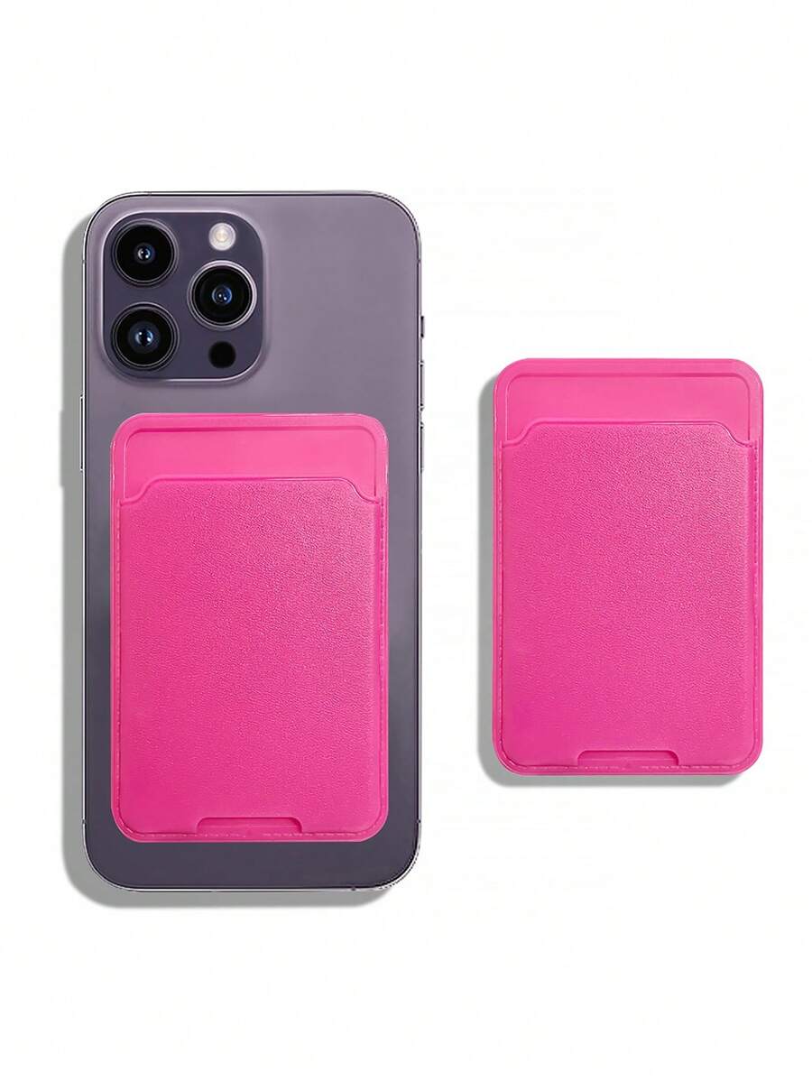 Túi đựng thẻ tự dính - Màu Hồng Tươi - Xem 1