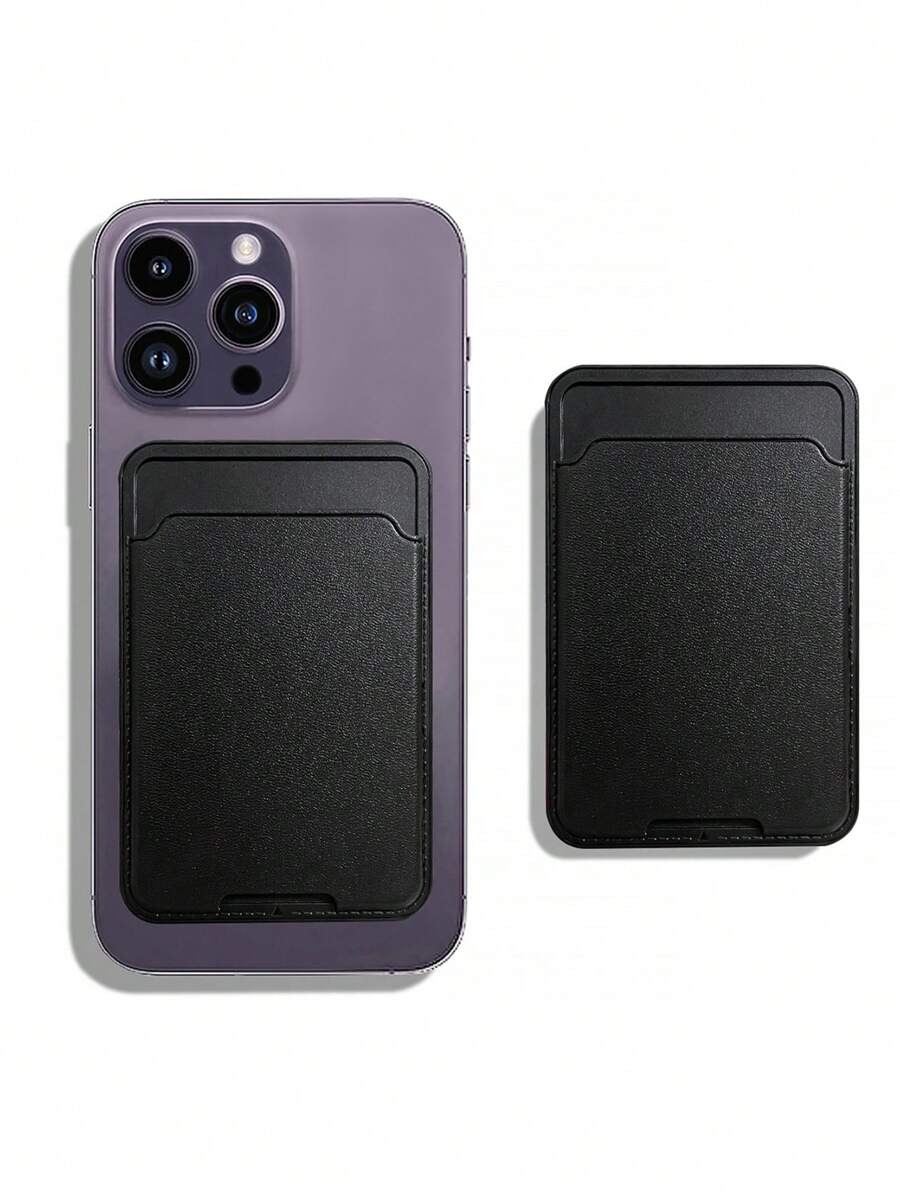 Self-adhesive Card Holder Bag - Black - View 1